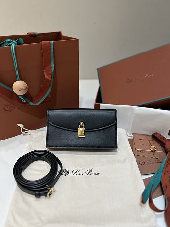 Loro Piana Extra Pochette Calfskin In Black