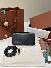 Loro Piana Extra Pochette Calfskin In Black - 4