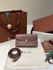 Loro Piana Extra Pochette Calfskin In Brown - 1