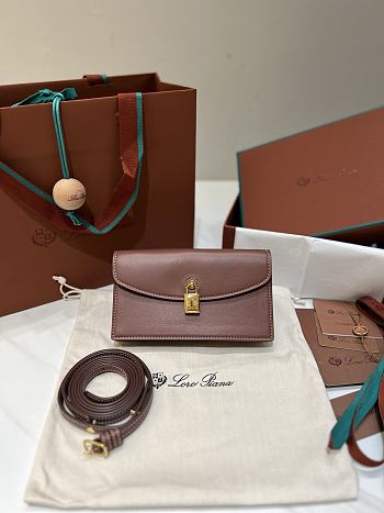 Loro Piana Extra Pochette Calfskin In Brown