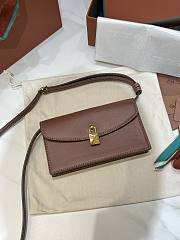 Loro Piana Extra Pochette Calfskin In Brown - 5