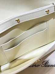 Loro Piana Extra Pochette Calfskin In Whisper White - 2