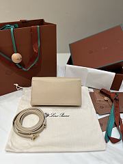 Loro Piana Extra Pochette Calfskin In Light Mastic - 5