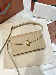 Loro Piana Extra Pochette Calfskin In Light Mastic - 4