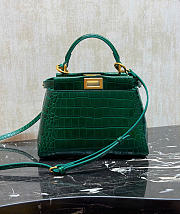 Fendi Peekaboo Mini Precious skin in green - 1