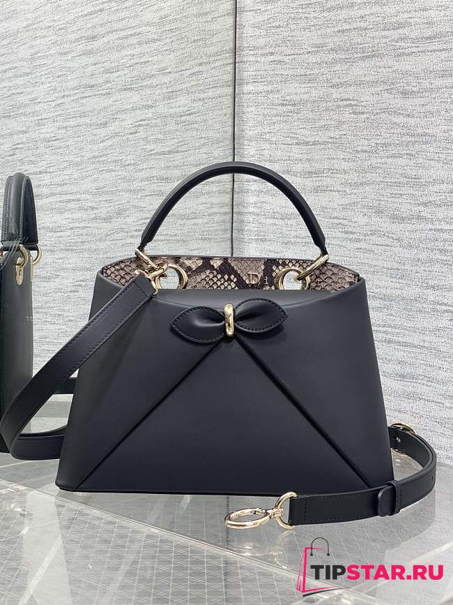 Dior Cigale Bag Calfskin In Black Color - 1