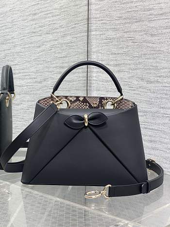 Dior Cigale Bag Calfskin In Black Color