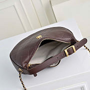 Chanel Clutch bag with chain Lambskin & gold-effect metal brown - 6
