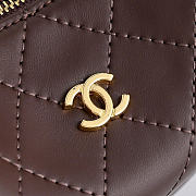 Chanel Clutch bag with chain Lambskin & gold-effect metal brown - 3