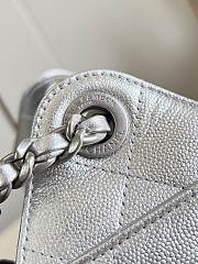 Chanel Mini 25 Hobo Bag Caviar In Pastel Silver - 6