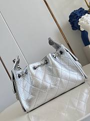 Chanel Mini 25 Hobo Bag Caviar In Pastel Silver - 5