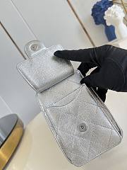 Chanel Mini 25 Hobo Bag Caviar In Pastel Silver - 4