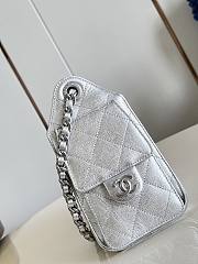 Chanel Mini 25 Hobo Bag Caviar In Pastel Silver - 3