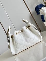 Chanel Mini 25 Hobo Bag Caviar In Pastel White - 5