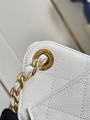 Chanel Mini 25 Hobo Bag Caviar In Pastel White - 6