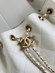 Chanel Mini 25 Hobo Bag Caviar In Pastel White - 4