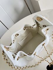 Chanel Mini 25 Hobo Bag Caviar In Pastel White - 3