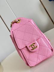 Chanel Mini 25 Hobo Bag Caviar In Pastel Pink - 6