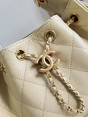 Chanel Mini 25 Hobo Bag Caviar In Pastel Beige - 6