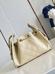 Chanel Mini 25 Hobo Bag Caviar In Pastel Beige - 3