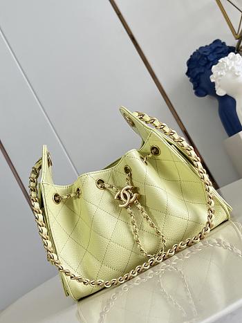 Chanel Mini 25 Hobo Bag Caviar In Pastel Yellow