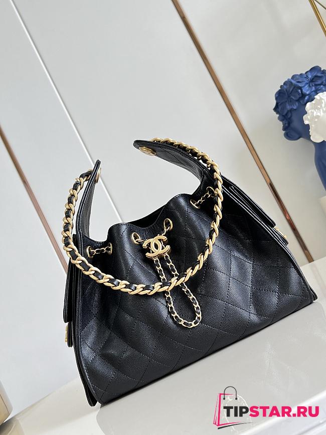 Chanel Small 25 Hobo Bag Caviar In Black - 1