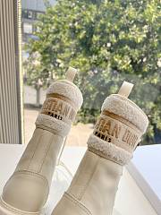 Dior D-Major Ankle Boots In White - 5