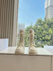Dior D-Major Ankle Boots In White - 3