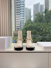 Dior Bolt Ankle Boot In Calfskin White - 2