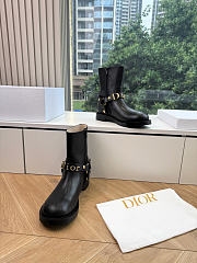 Dior Bolt Ankle Boot In Calfskin Black - 6