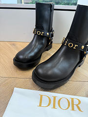 Dior Bolt Ankle Boot In Calfskin Black - 5