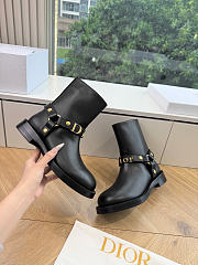 Dior Bolt Ankle Boot In Calfskin Black - 2