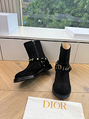 Dior Bolt Ankle Boot In Suede Black - 2
