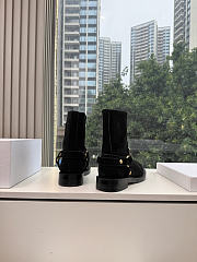 Dior Bolt Ankle Boot In Suede Black - 4
