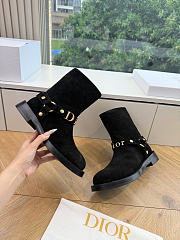 Dior Bolt Ankle Boot In Suede Black - 3