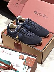 Loro Piana Fast Walk Sneaker In Blue Navy - 5