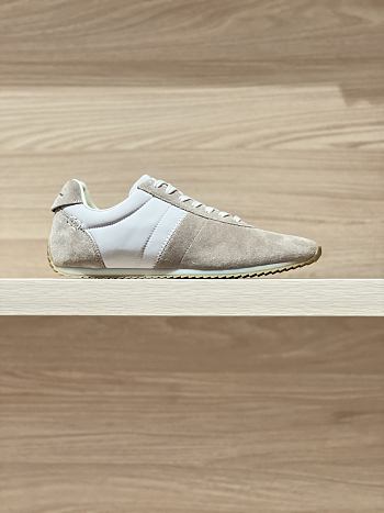 Loro Piana Fast Walk Sneaker In Maple/Dark Wheat