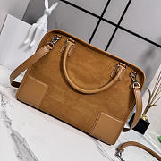 Loewe Large Amazona 180 bag in suede brown - 2