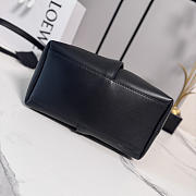 Loewe Medium Bilbao Chestnut Leather Bucket Bag Black - 3