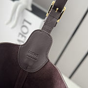 Loewe Medium Bilbao Chestnut Leather & Suede Bucket Bag Brown - 6