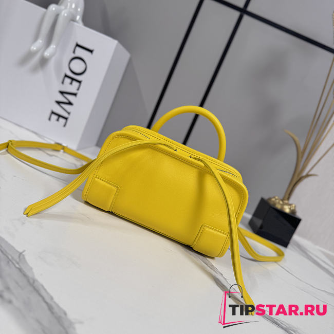 Loewe Mini Amazona 180 bag in soft calfskin yellow - 1
