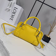 Loewe Mini Amazona 180 bag in soft calfskin yellow - 4