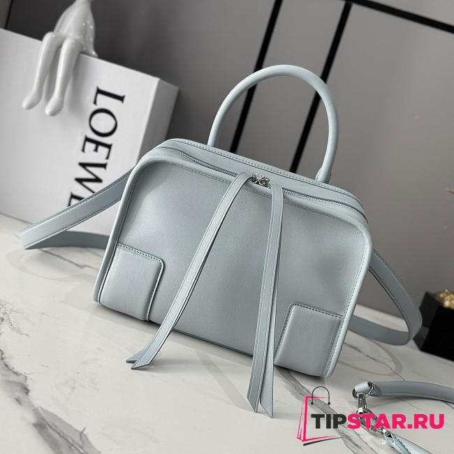 Loewe Small Amazona 180 bag in soft calfskin mineral mist - 1