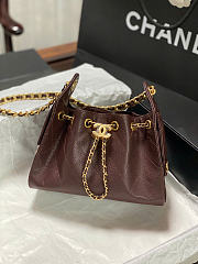 Chanel Mini 25 Hobo Bag Caviar In Brown - 1