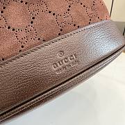 Gucci Venice small bucket bag in suede brown - 3