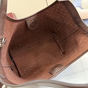 Gucci Giglio small tote bag in suede brown - 2