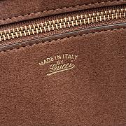 Gucci Jackie 1961 small shoulder bag dark brown GG suede - 4
