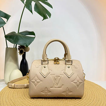 Louis Vuitton Speedy Bandoulière 20 Monogram Empreinte Hazelnut M29977