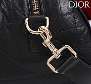 Dior Small D Granville Flat Macrocannage Gold Hardware In Black - 2