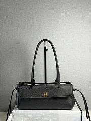 Chanel Shopping Tote Black Grained Calfskin In Black - 1